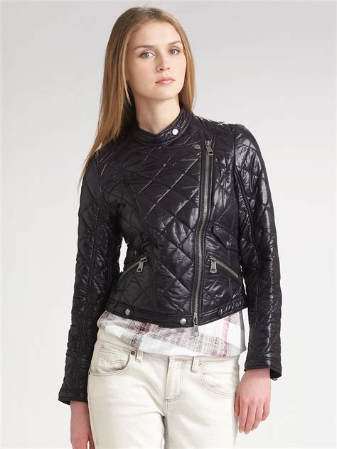 burberry brit cropped quilted jacket